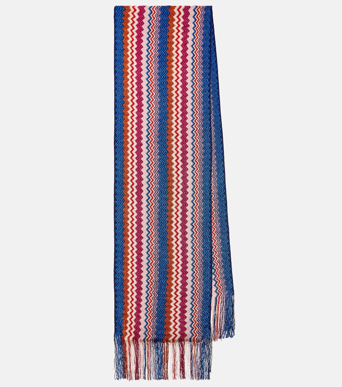 

Шарф с зигзагообразной бахромой Missoni, мультиколор