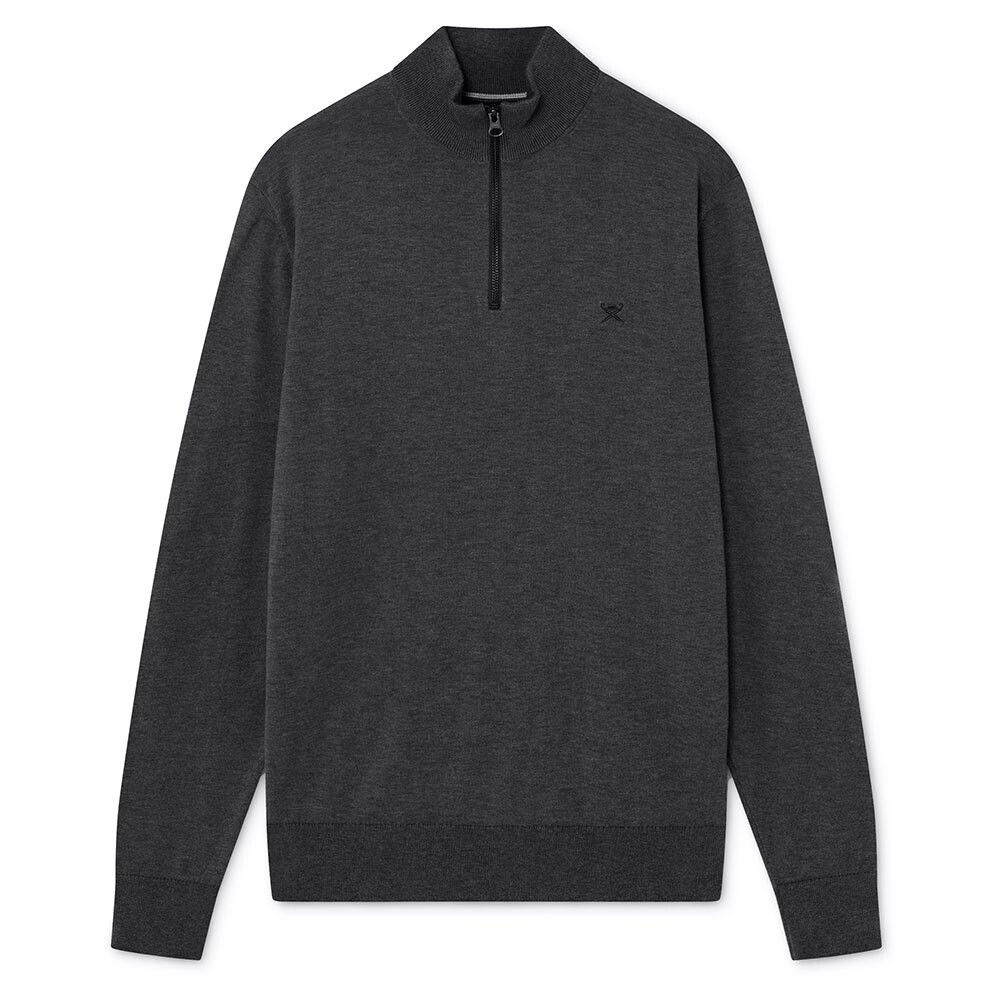 Свитер Hackett Merino Half Zip, серый