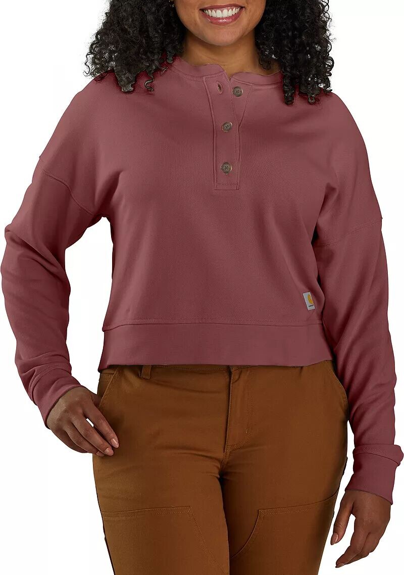 

Женская толстовка Carhartt из французской махровой ткани Henley