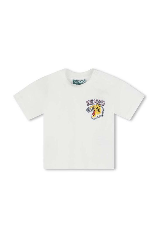 Детская хлопковая футболка Kenzo Kids Kenzo kids, белый классическая футболка kenzo со слоном голубой