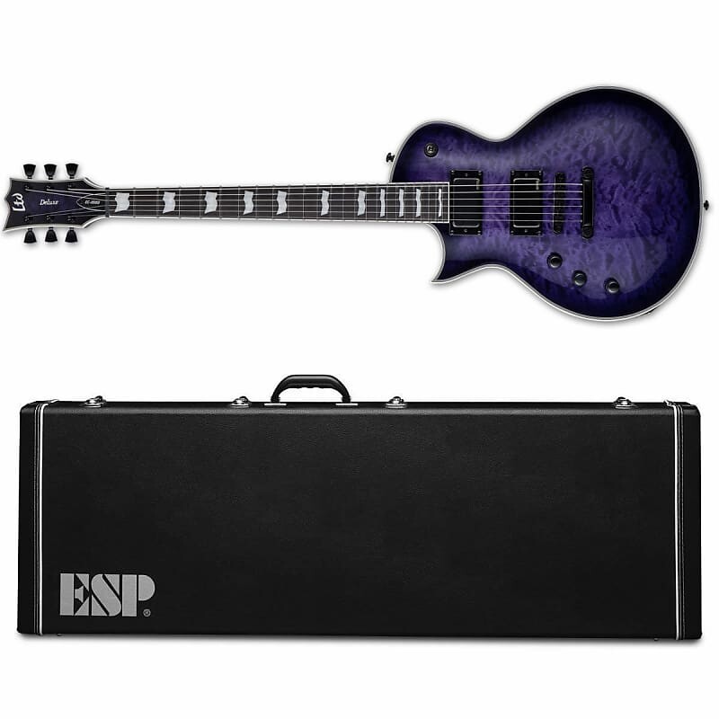 

Электрогитара ESP LTD EC-1000 LH Left-Handed Electric Guitar QM Quilted Maple See Thru Purple Sunburst + ESP Hard Case BRAND NEW EC1000