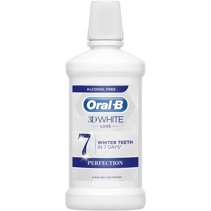 цена Oral-B 3D White Luxe Perfection ополаскиватель для рта со вкусом мяты 500мл, Oral B