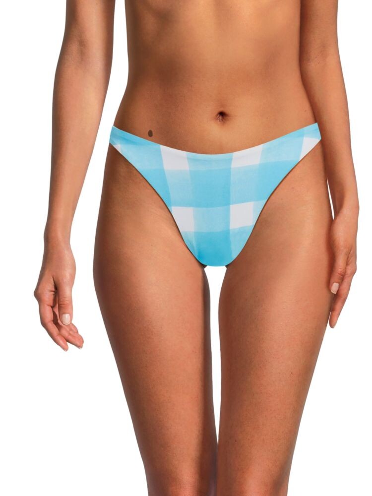 

Плавки бикини в клетку The Annabelle Solid & Striped, цвет Cerulean Blue