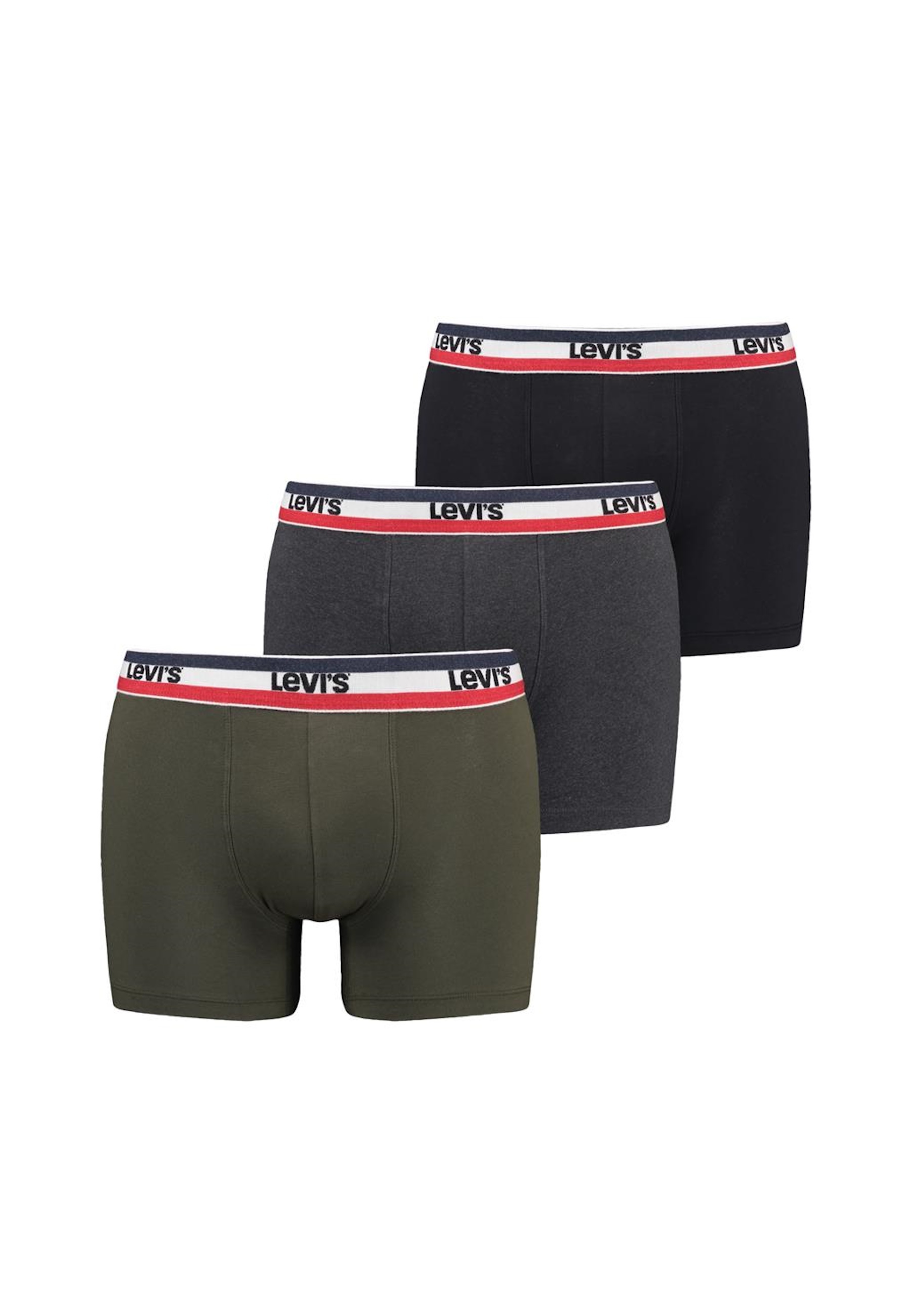 боксеры levi´s logo 3 шт красный Боксеры Levi´s Boxershorts 'Logo Basic', зеленый