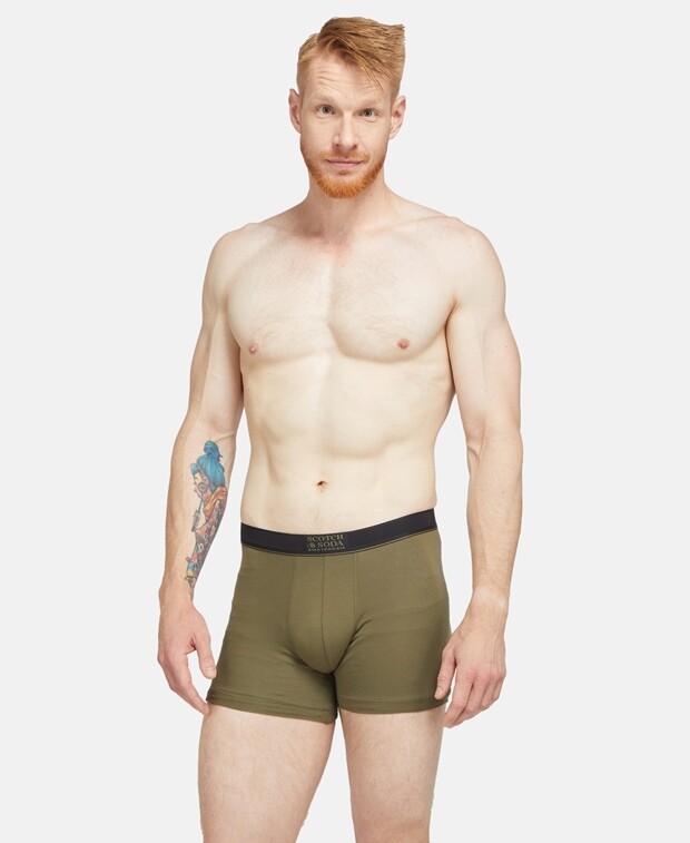 

Шорты-боксеры, комплект из 3 шт. Scotch & Soda, хаки