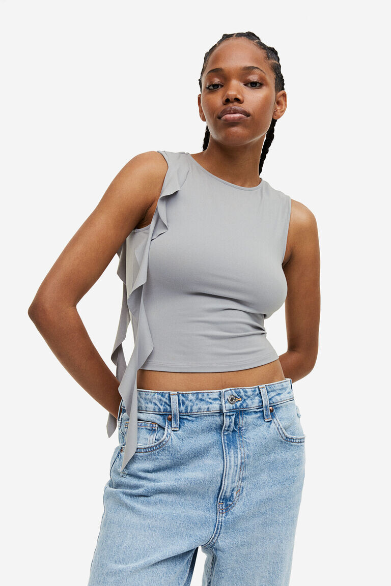 

Топ-жилет с ремешками H&M, серый