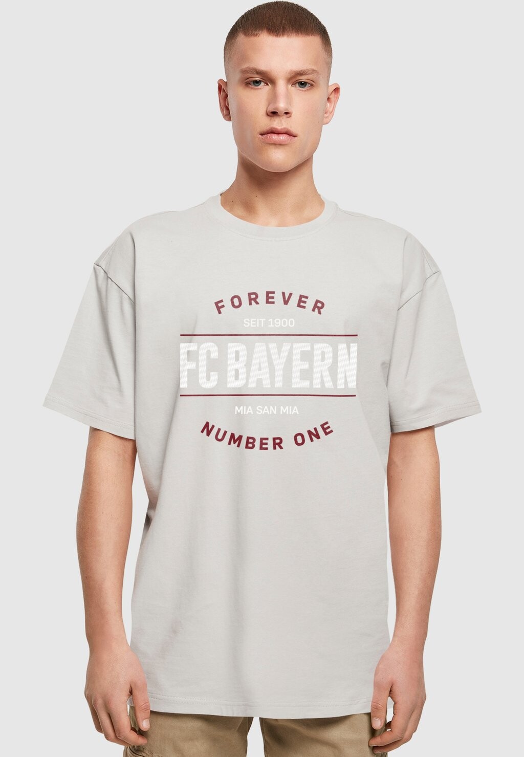 

Футболка с символикой FOREVER NUMBER ONE FC Bayern München, цвет lightasphalt