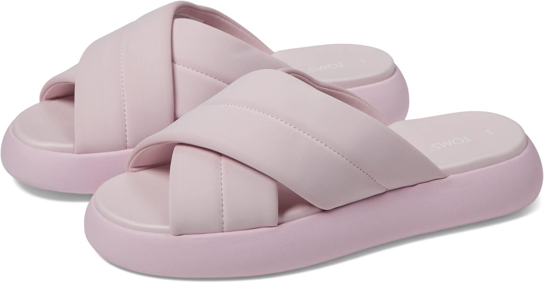 Сандалии на плоской подошве Alpargata Mallow Crossover Sandal TOMS, цвет Light Lilac сандалии на плоской подошве sidney toms цвет putty