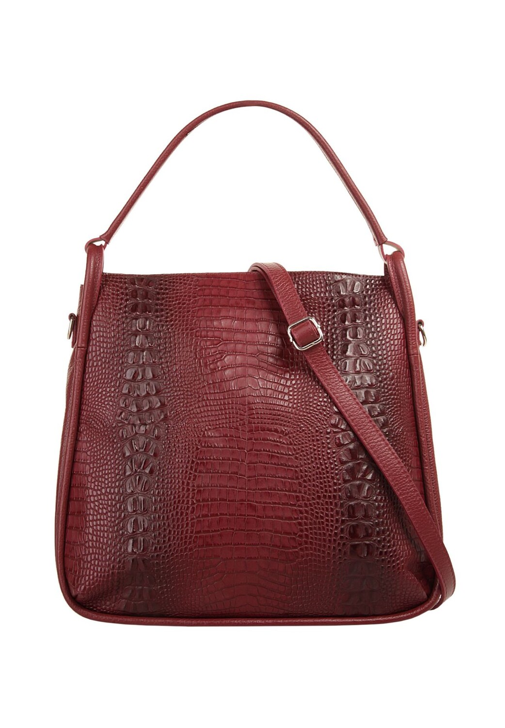 

Шопер, натуральная кожа, сделано в Италии Samantha Look, цвет Bordeaux