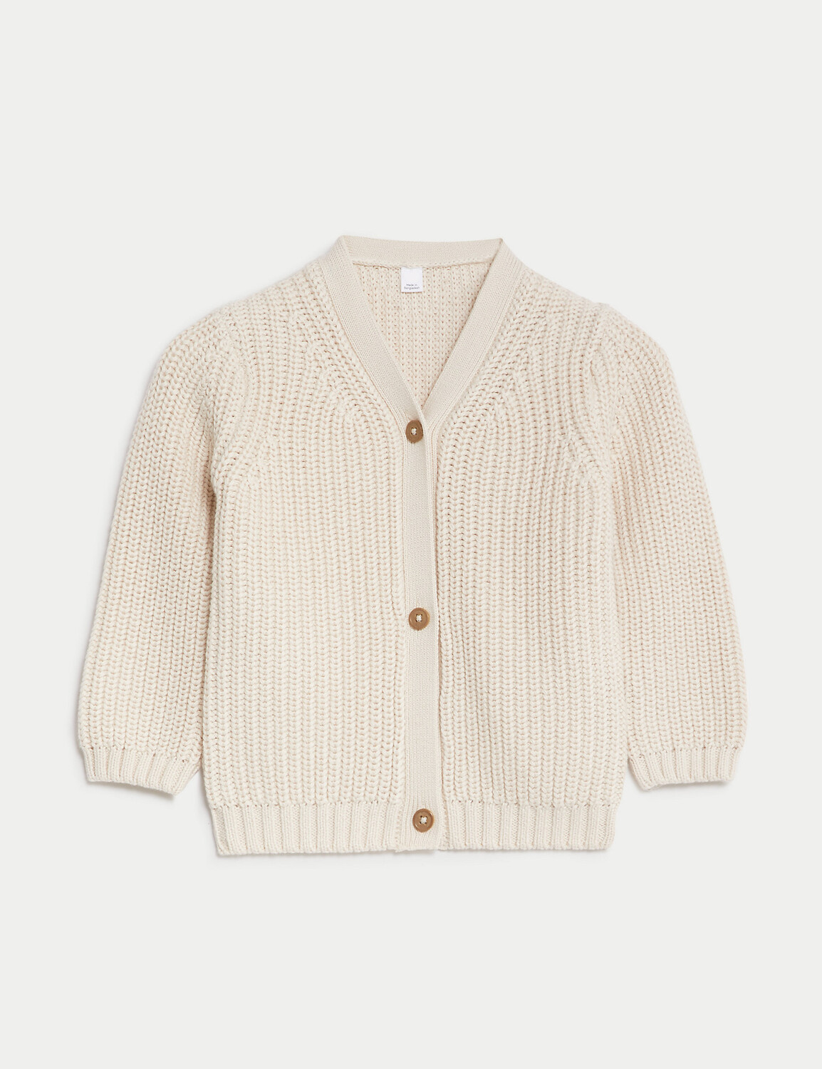 

Вязаный кардиган из чистого хлопка (0–3 года) Marks & Spencer