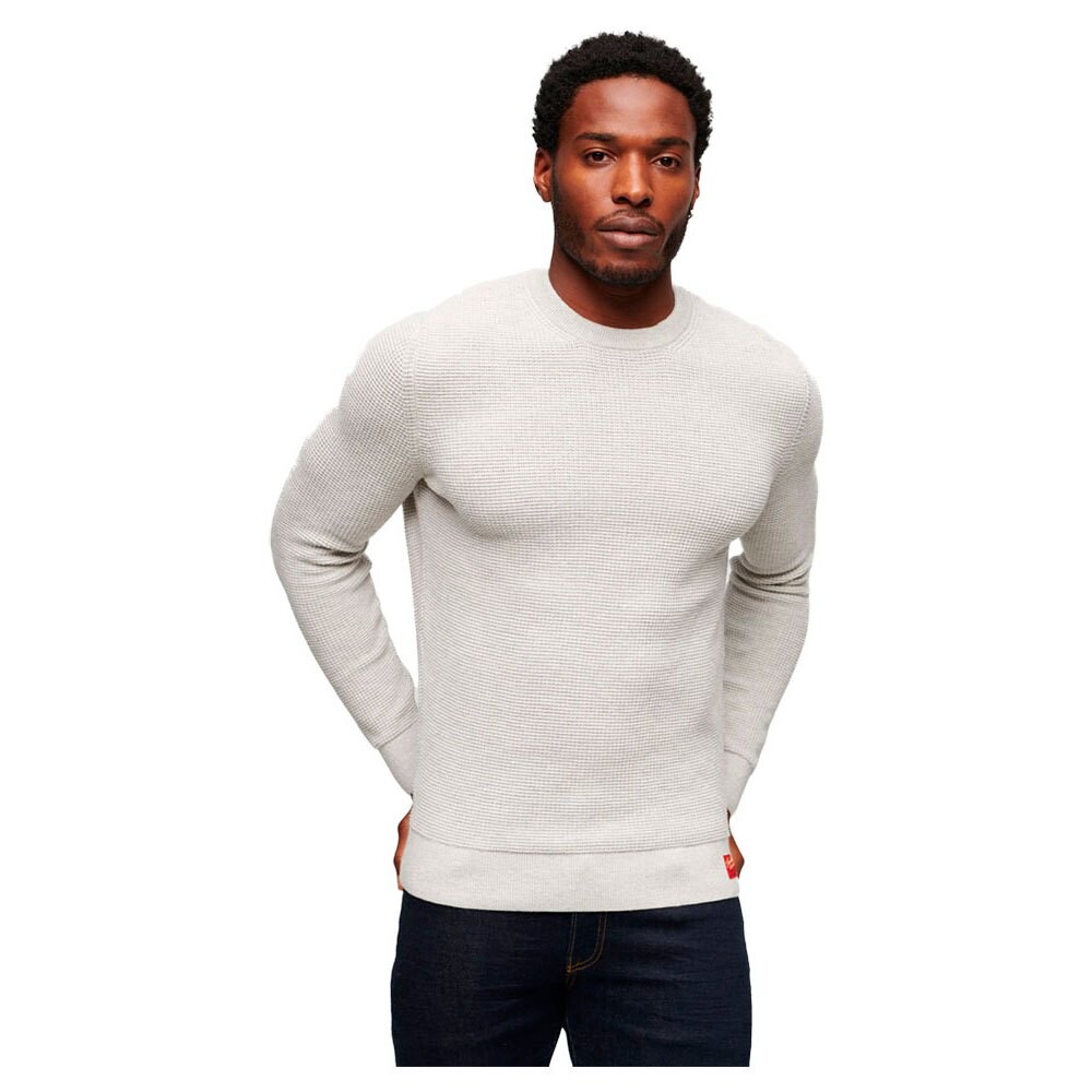 

Свитер Superdry Textured Crew Neck, серый