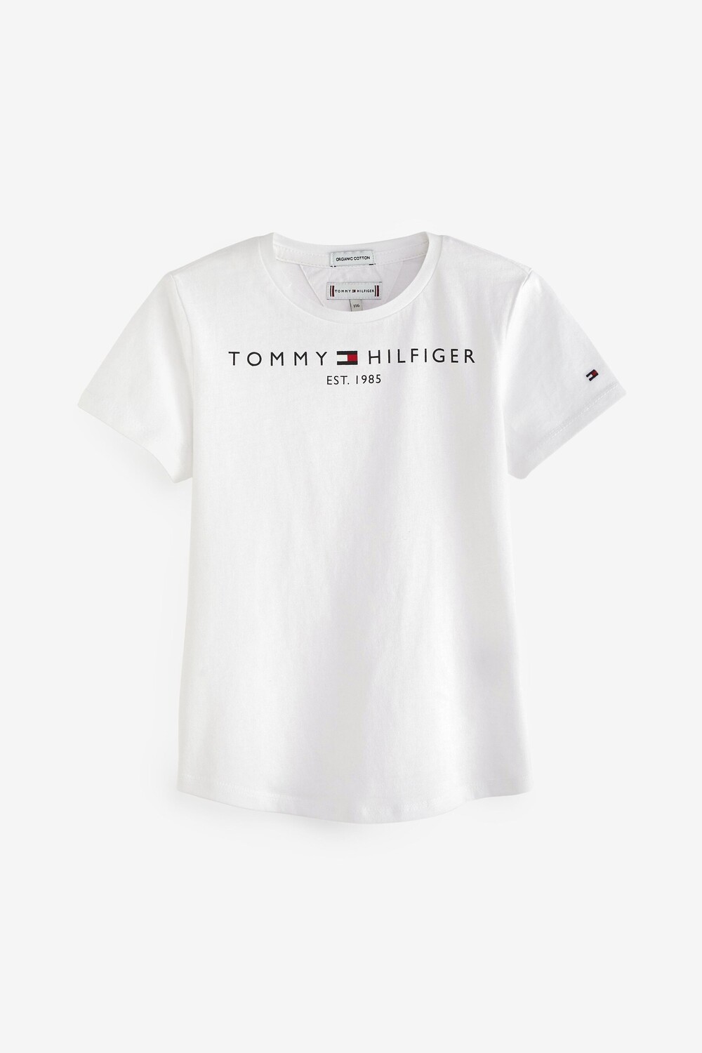 

Белая футболка с логотипом Essential Tommy Hilfiger, белый