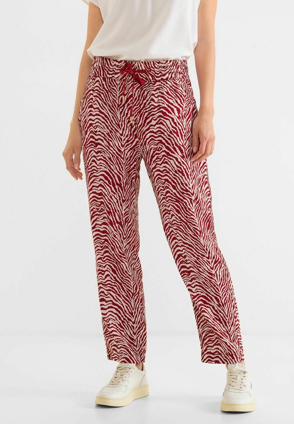 

Брюки из ткани PRINT Street One, цвет braun