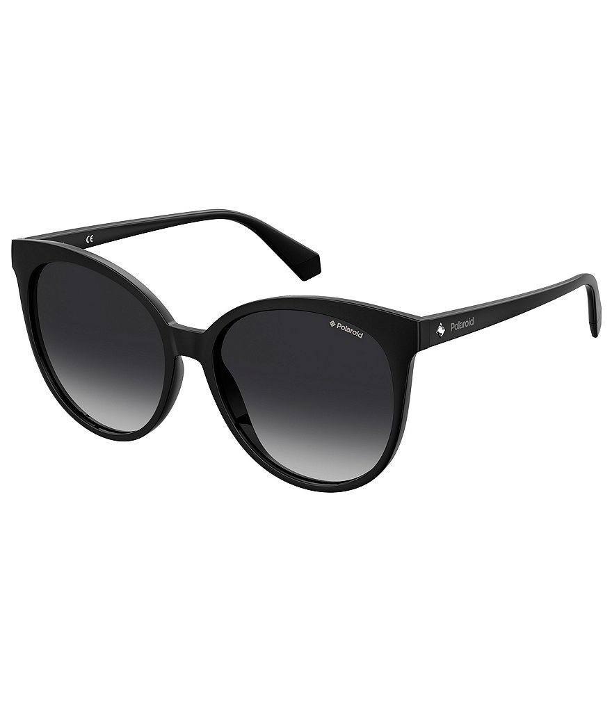 цена Поляризационные круглые солнцезащитные очки Polaroid, черный