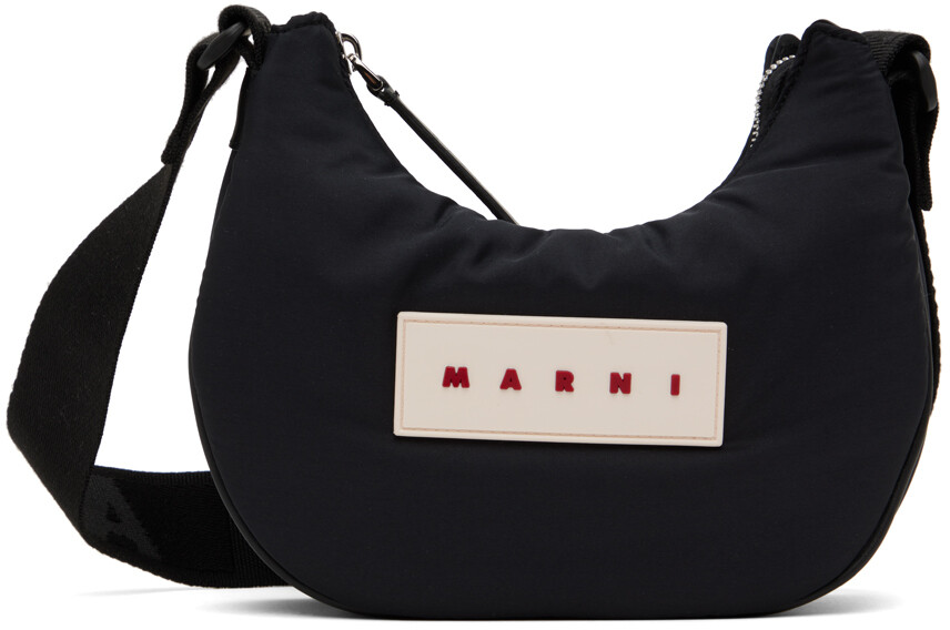 

Черная сумка с логотипом Marni, цвет Black