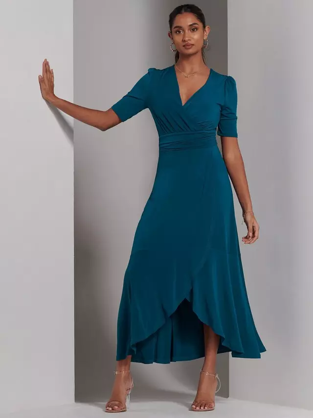 

Платье Jolie Moi Olana Jersey Maxi, цвет teal