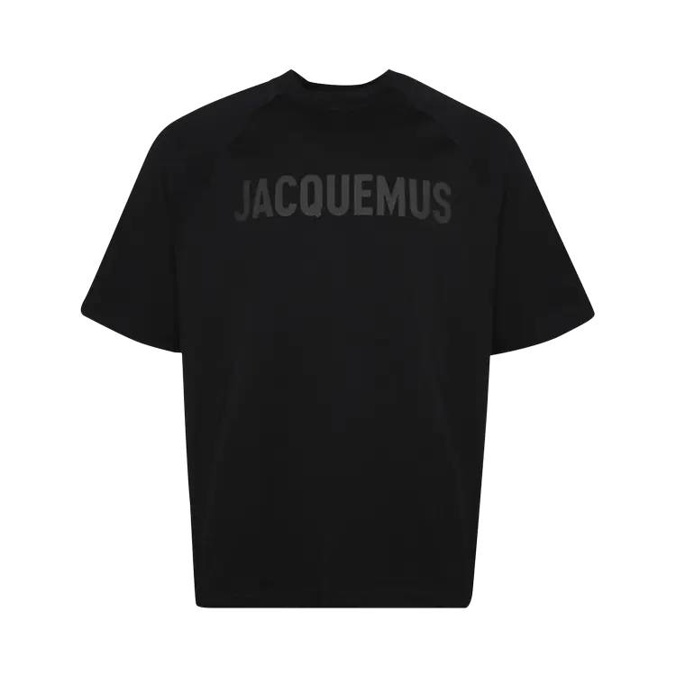 Футболка Jacquemus Le Typo 'Black', черный