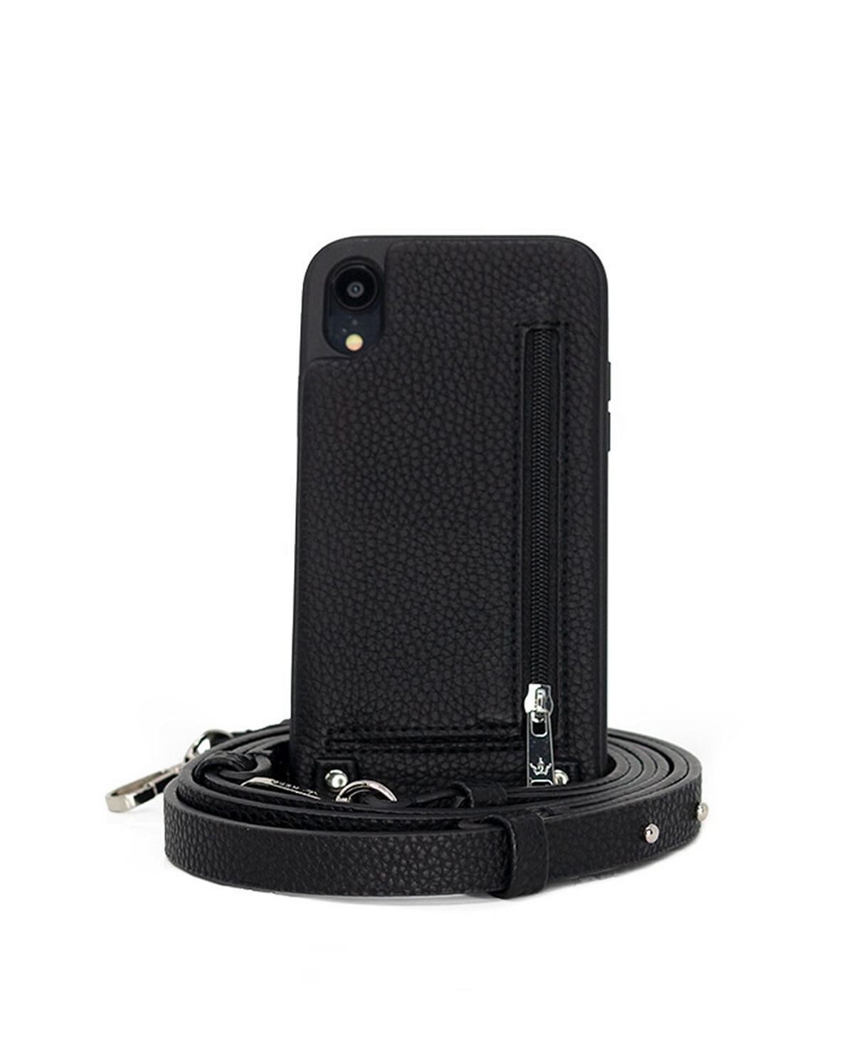 

Чехол Crossbody XR для iPhone с кошельком на ремешке Hera Cases, черный