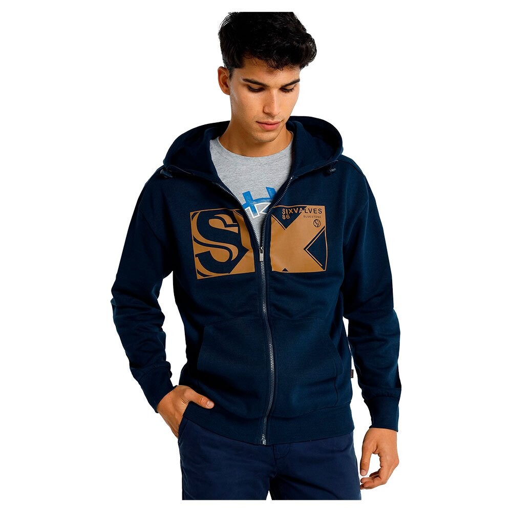 

Толстовка Six Valves Stone 122858-5128-271 Full Zip, синий