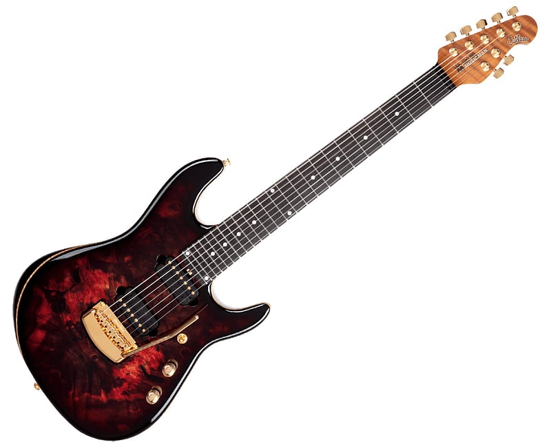 

Электрогитара Ernie Ball Music Man Jason Richardson Cutlass HH Trem 7 - Rorschach Red