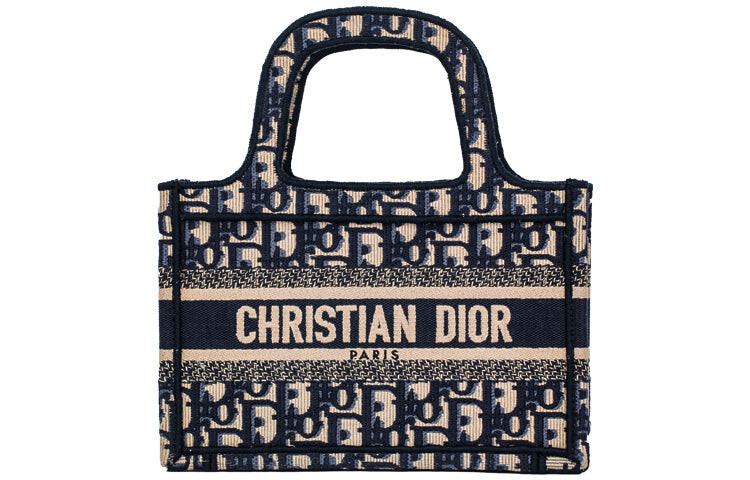 

Сумка DIOR Book Tote Tote Oblique MINi Wmns, бежевый/синий