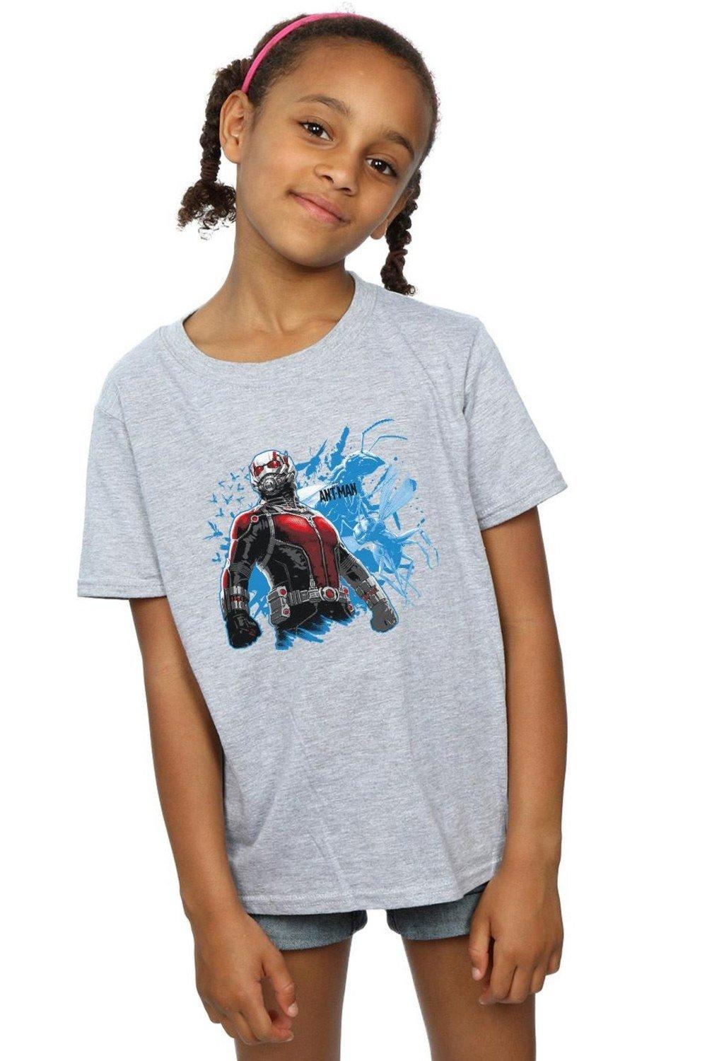 Хлопковая футболка «Человек-муравей» Marvel, серый
