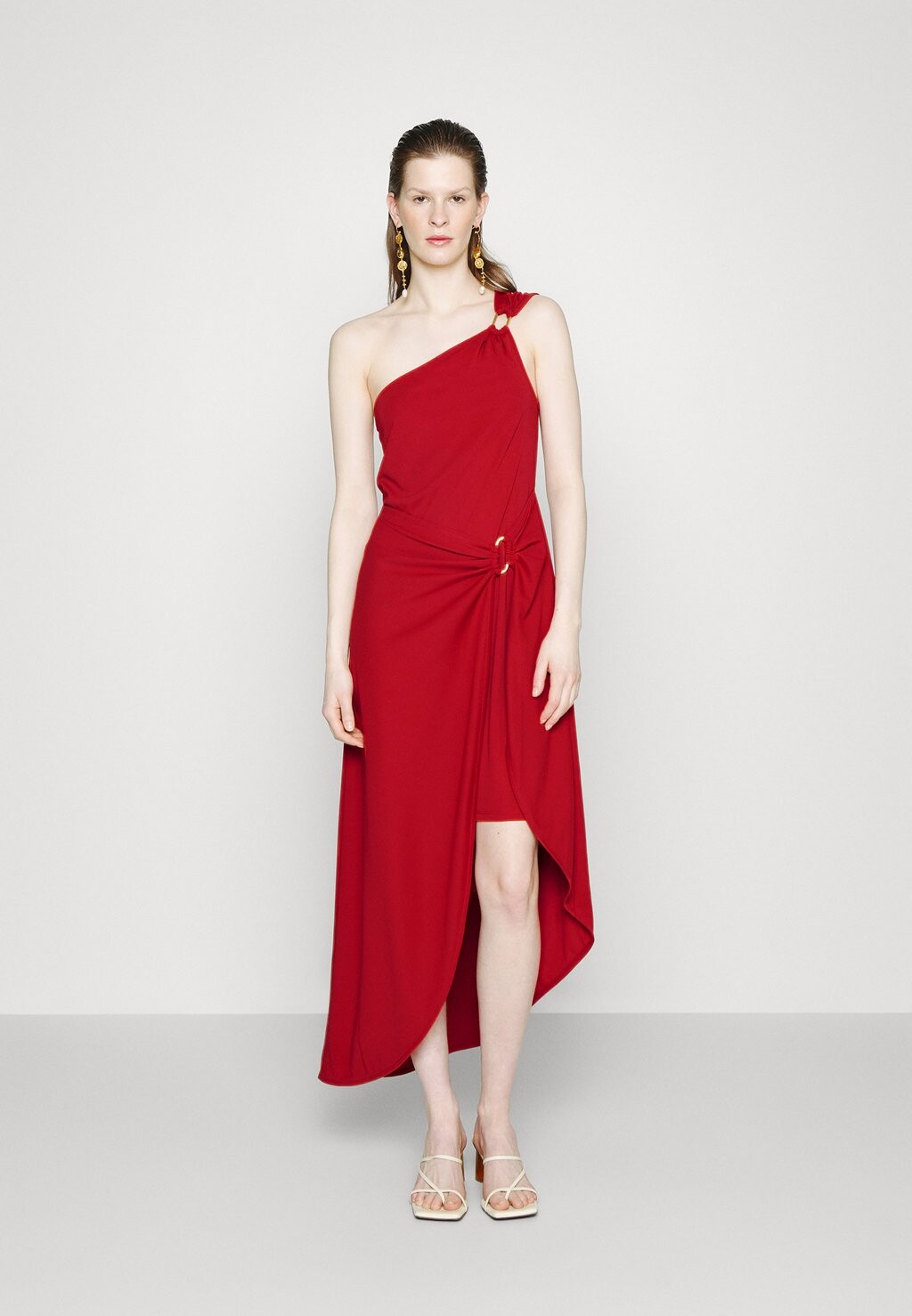 

Платье из джерси DKNY, красный