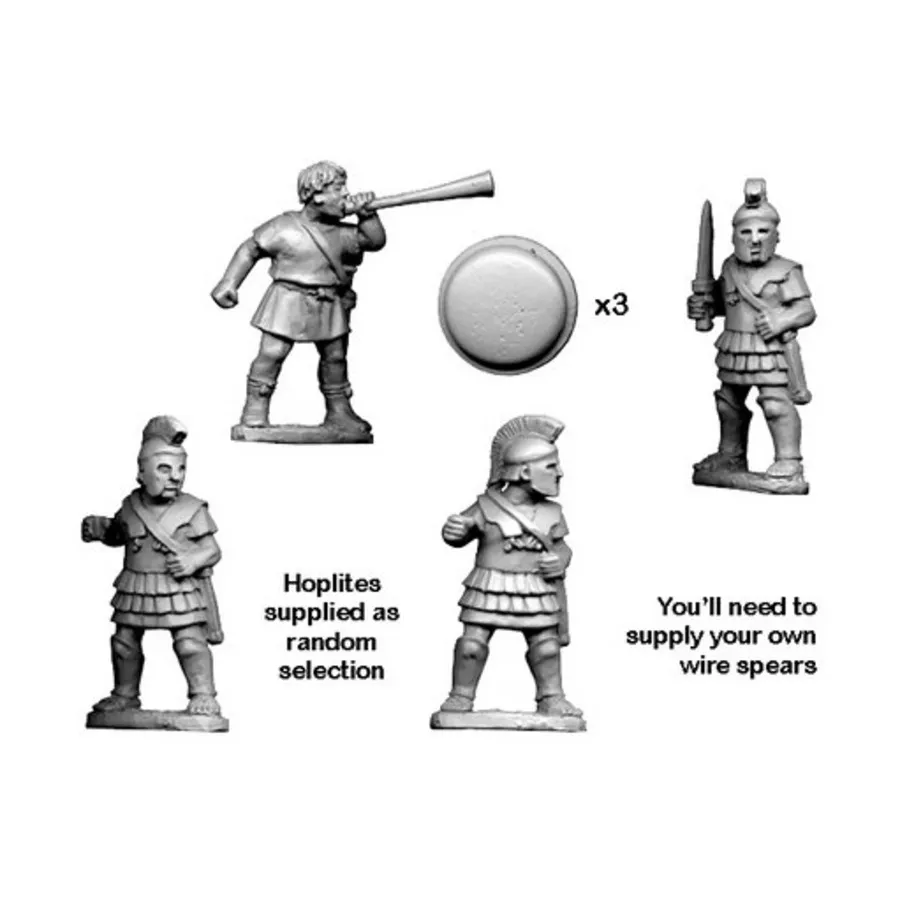 

Греческое командование гоплитов, Historical Miniatures - Ancient - Roman Empire (28mm) (Crusader Miniatures)