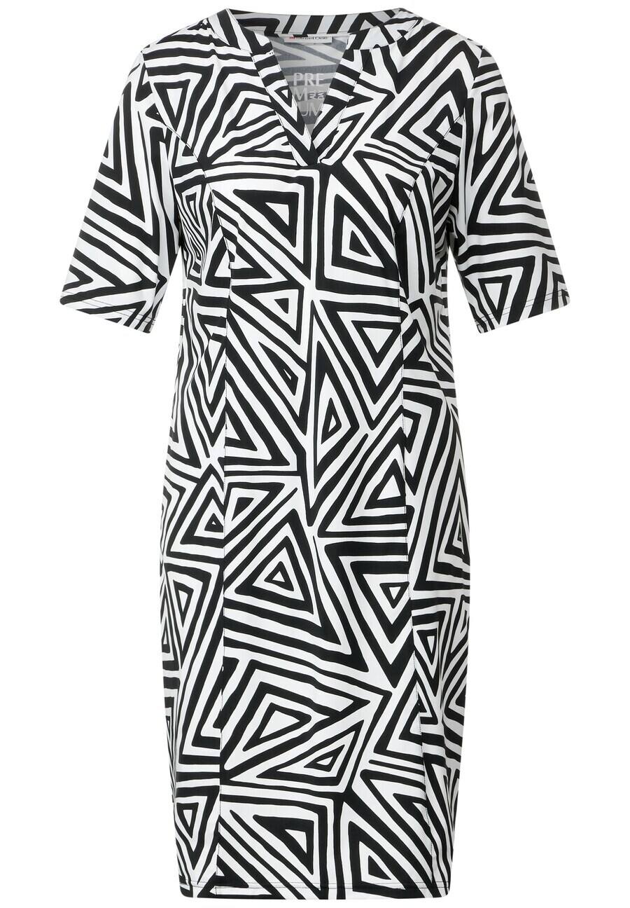 

Платье STREET ONE Dress, черный/белый