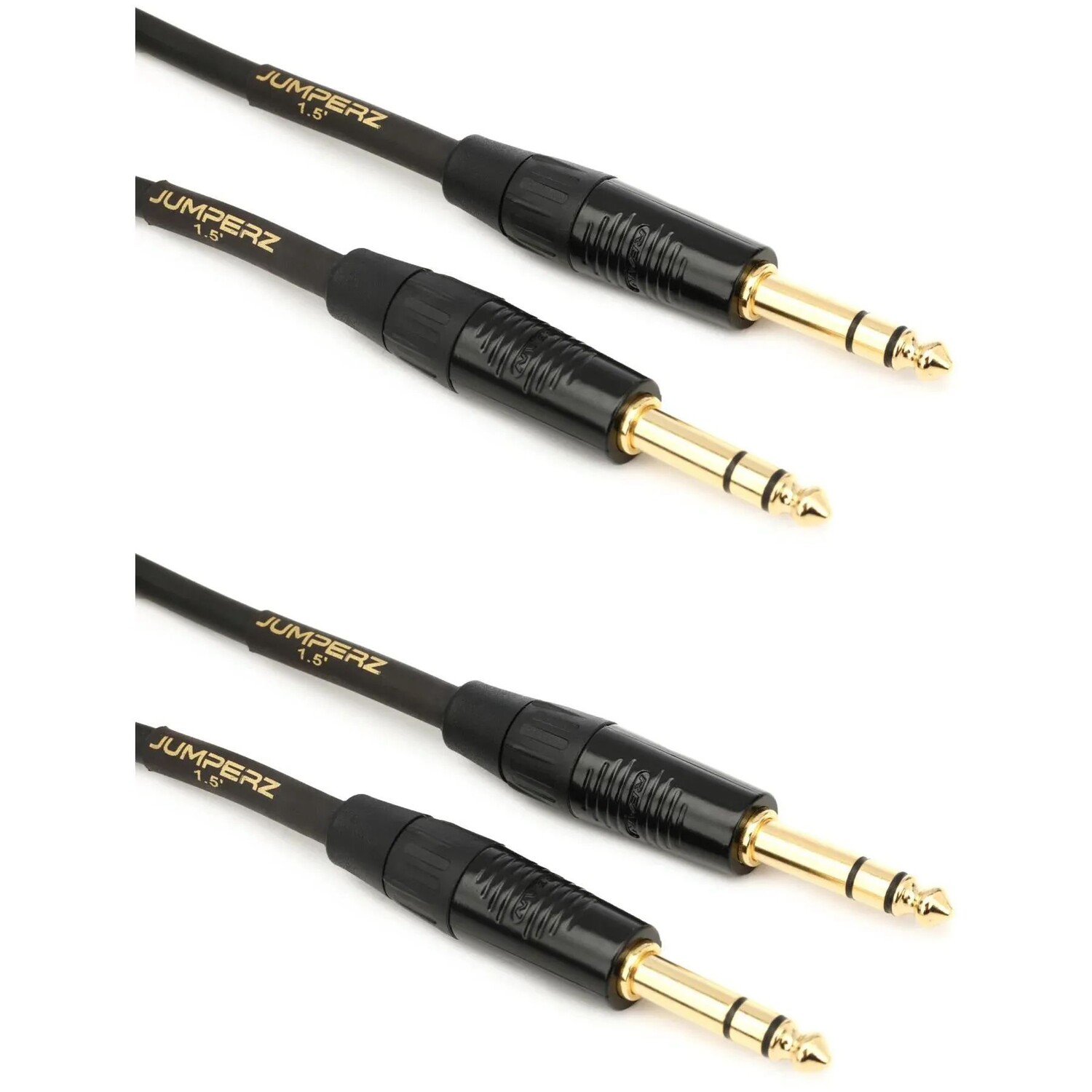 

Кабель JUMPERZ JG2TRS-1.5 Gold TRS — 1,5 фута (2 шт.)
