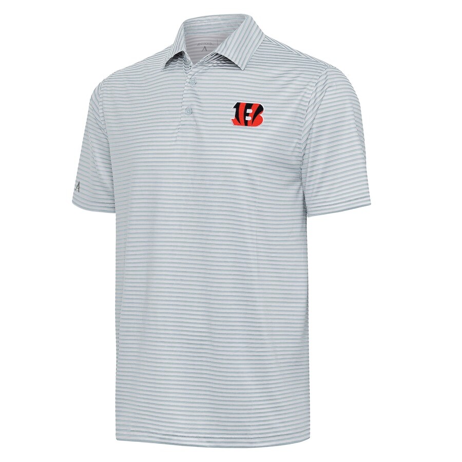 

Поло с коротким рукавом Antigua Cincinnati Bengals, серый