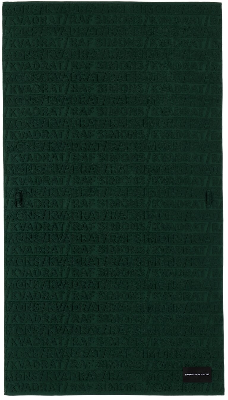 

Зеленое пляжное полотенце Kvadrat/Raf Simons