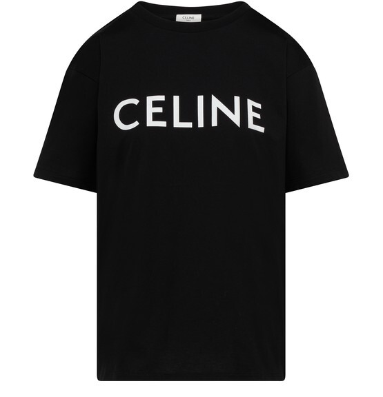 

Хлопковая футболка Celine Celine, черный/белый