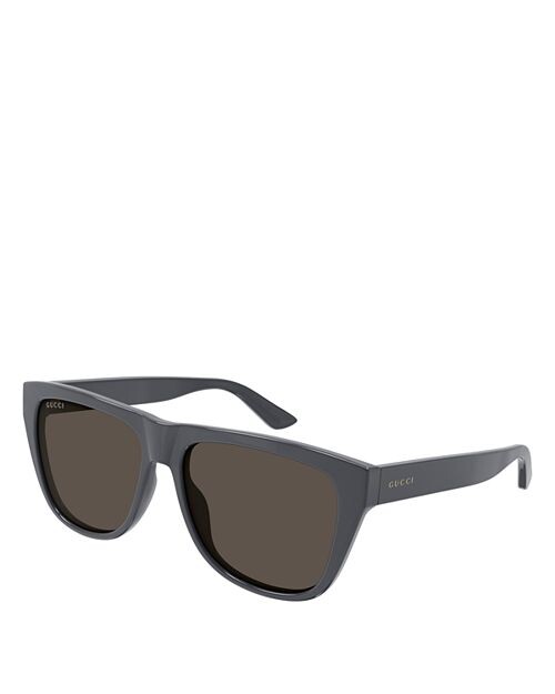 

Минимальные солнцезащитные очки-навигатор, 57 мм Gucci, цвет Gray