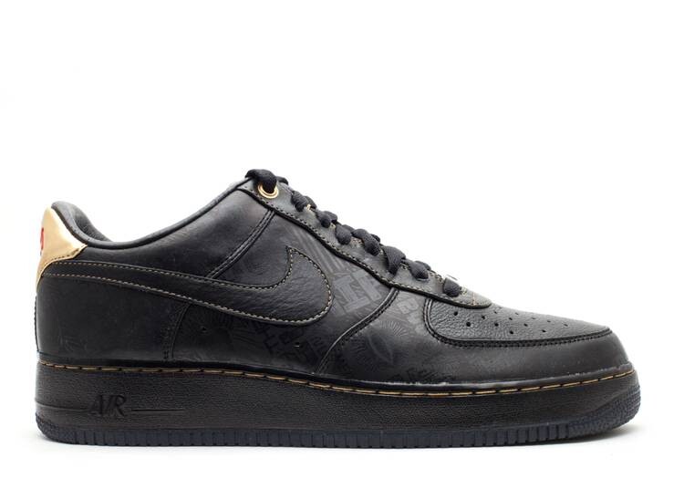

Кроссовки Nike AIR FORCE 1 LOW PREMIUM 'BLACK HISTORY MONTH' 2011, черный