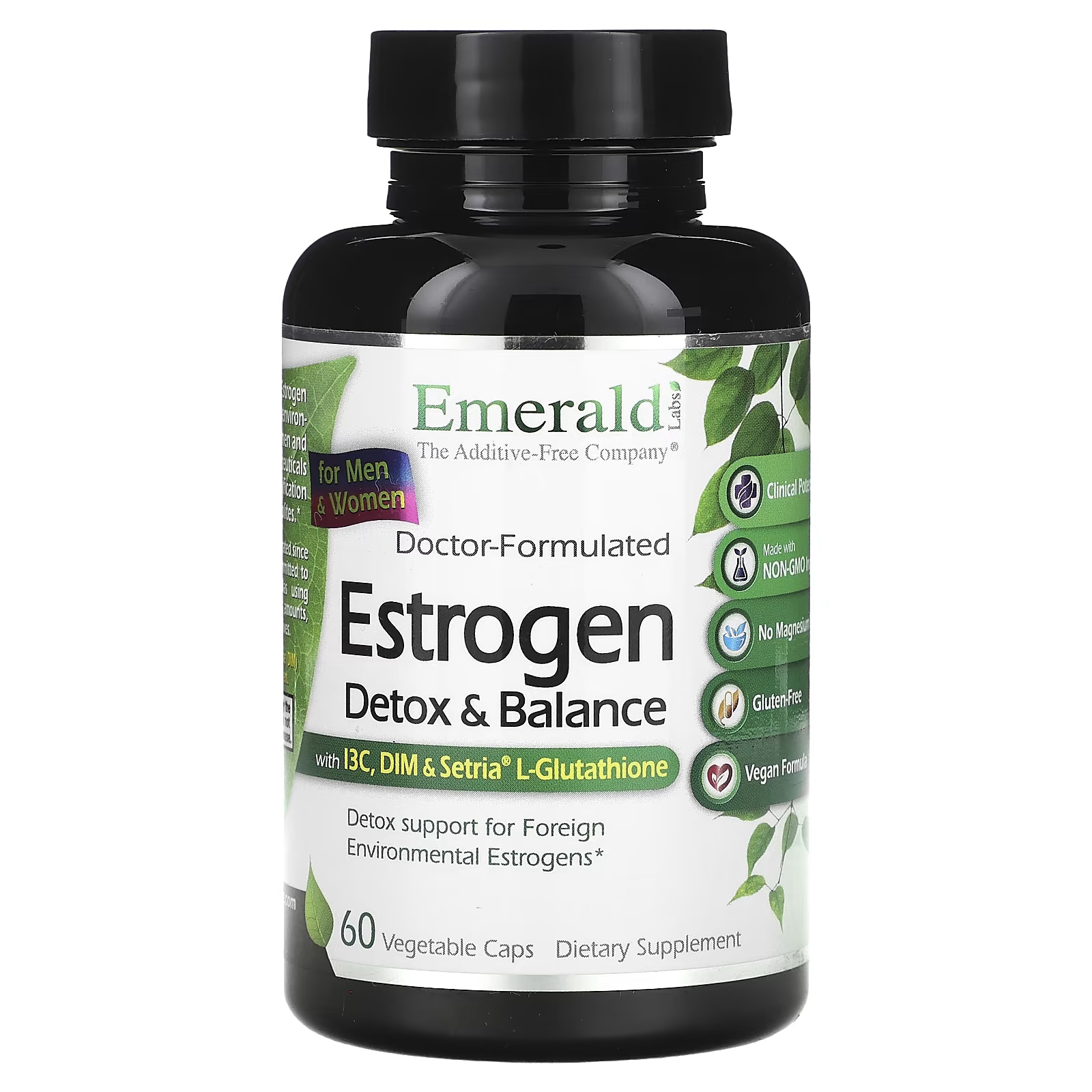 Пищевая добавка Emerald Laboratories Estrogen Detox & Balance, 60 растительных капсул