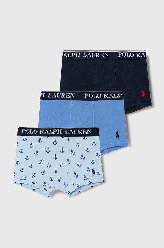 

Набор детских боксеров Polo Ralph Lauren, 3 пары, синий