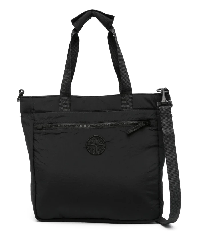 

Сумка Тоут с мотивом Compass Stone Island, черный