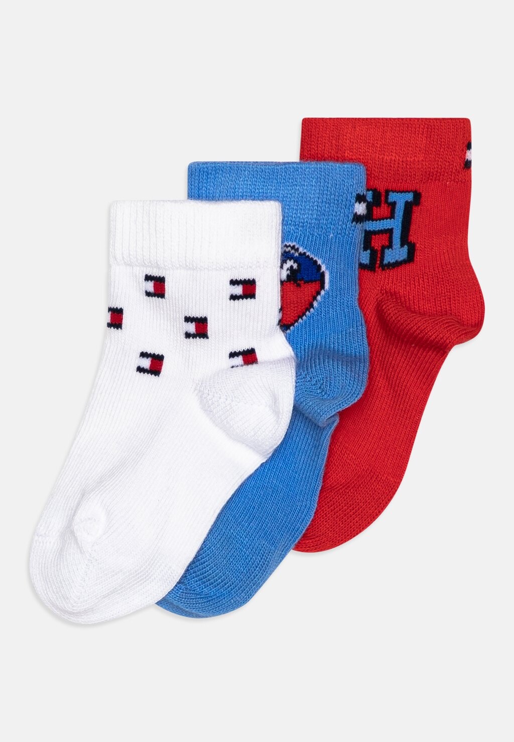 

Носки BABY GIFTBOX UNISEX 3 PACK Tommy Hilfiger, цвет blue/red/white