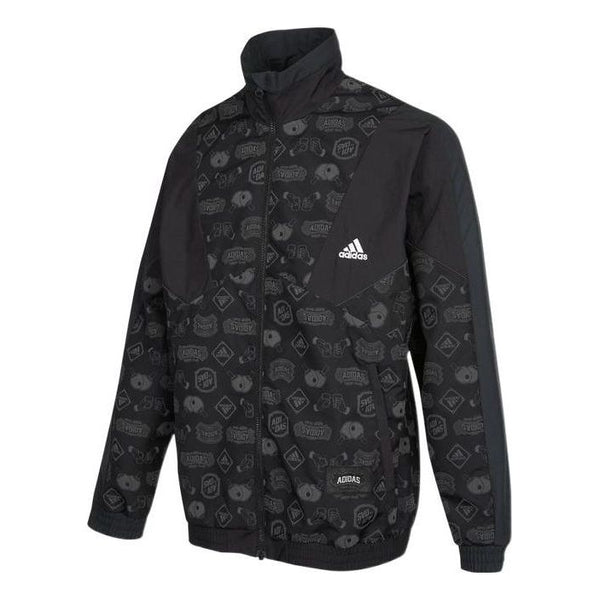 Куртка adidas Logo Printing Athleisure Casual Sports Jacket Black, черный