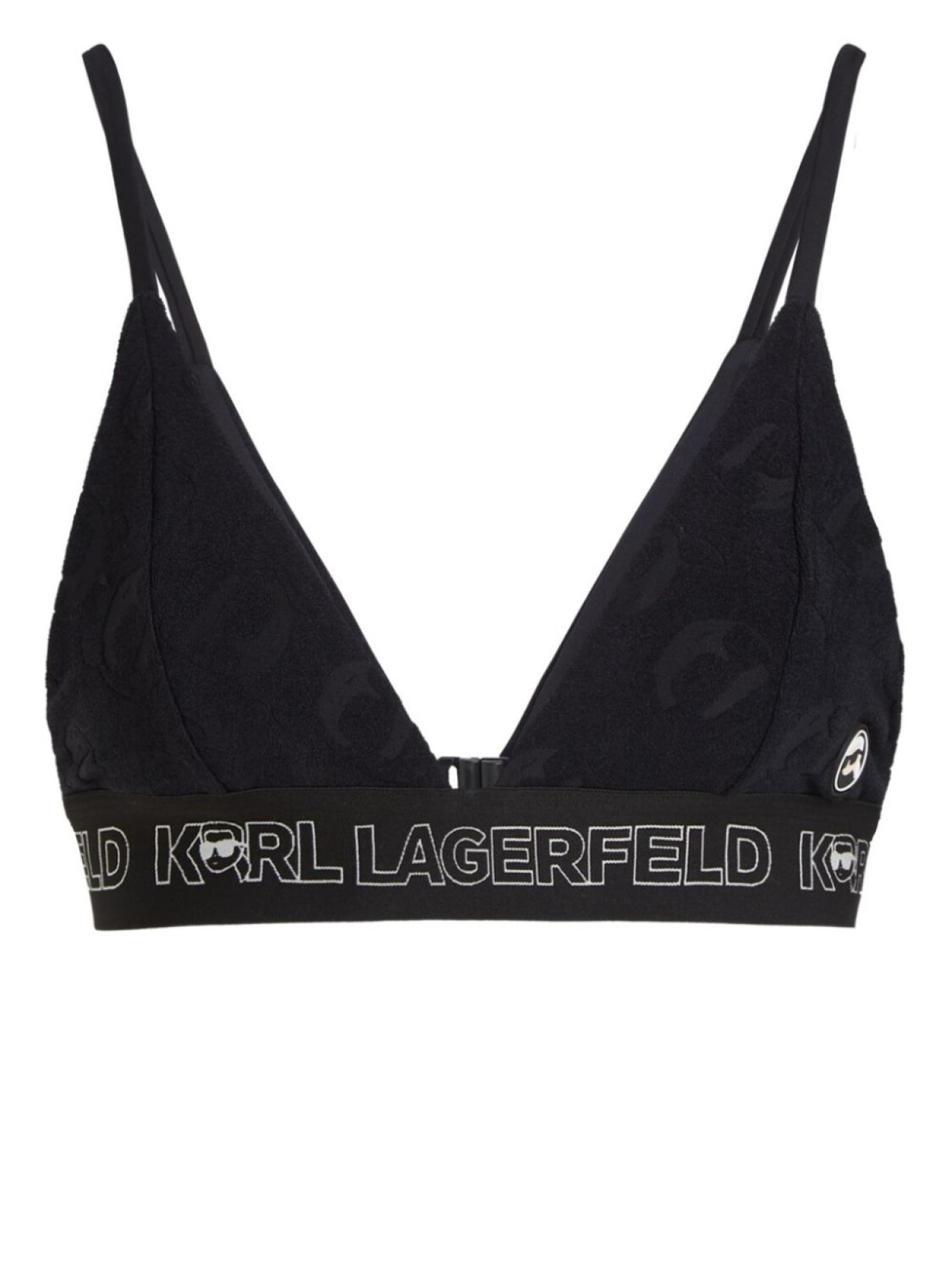 

Karl Lagerfeld топ бикини Ikonik 2.0 с логотипом, черный