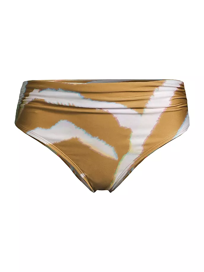 Плавки бикини Destinos со сборками Lenny Niemeyer Swim, цвет oryx