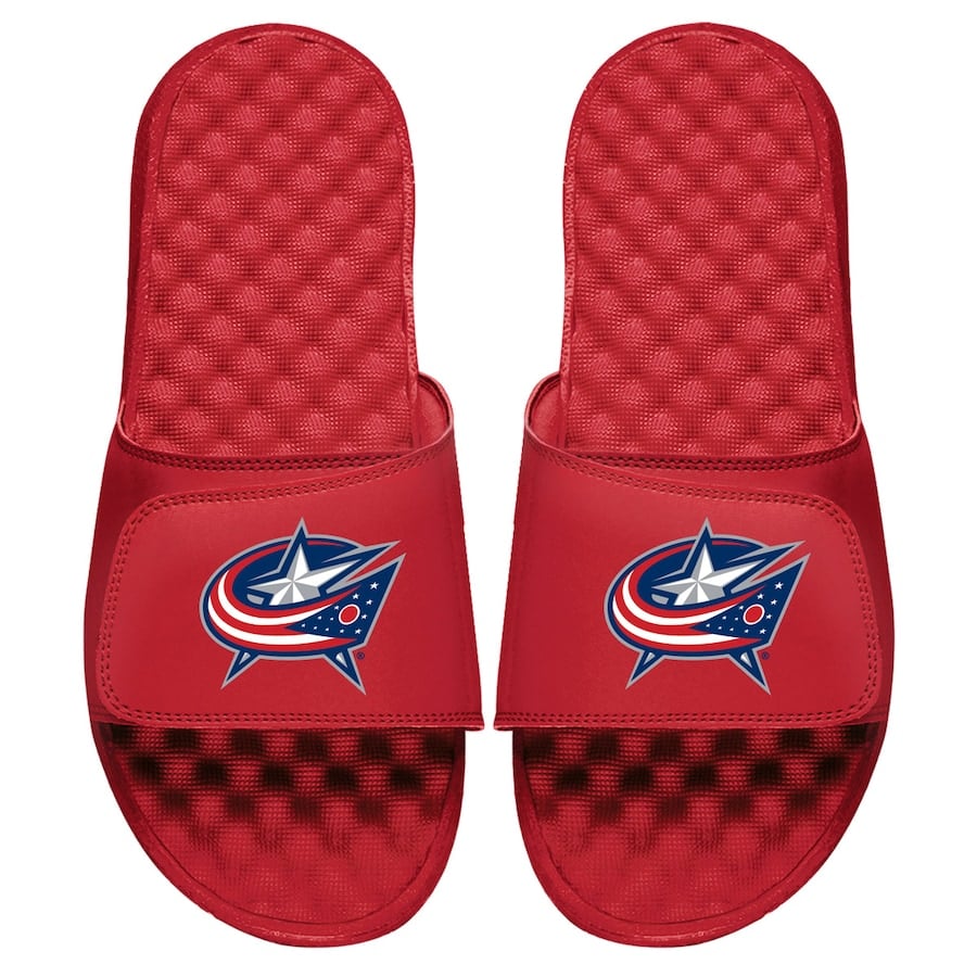 

Шлепанцы ISlide Columbus Blue Jackets, красный