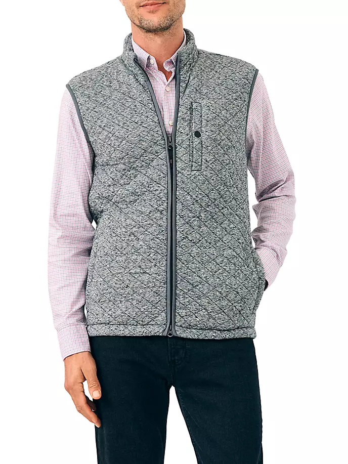 

Эпический стеганый флисовый жилет Faherty Brand, цвет carbon