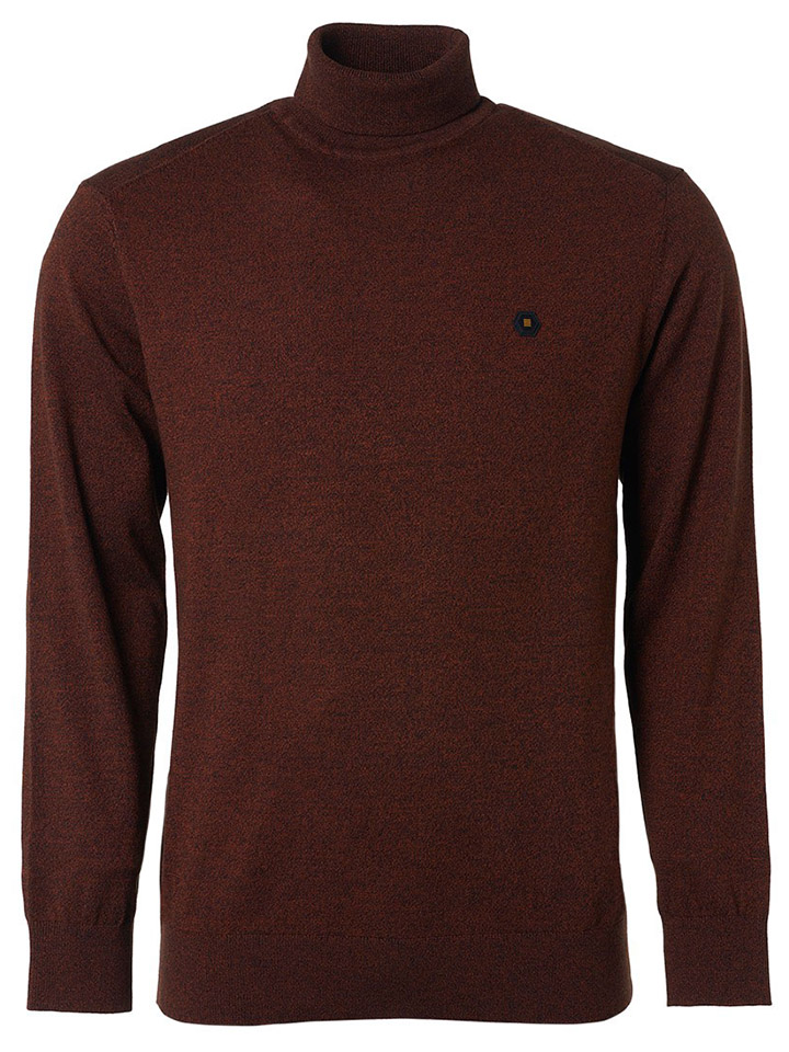 Пуловер No Excess Rollkragen, коричневый
