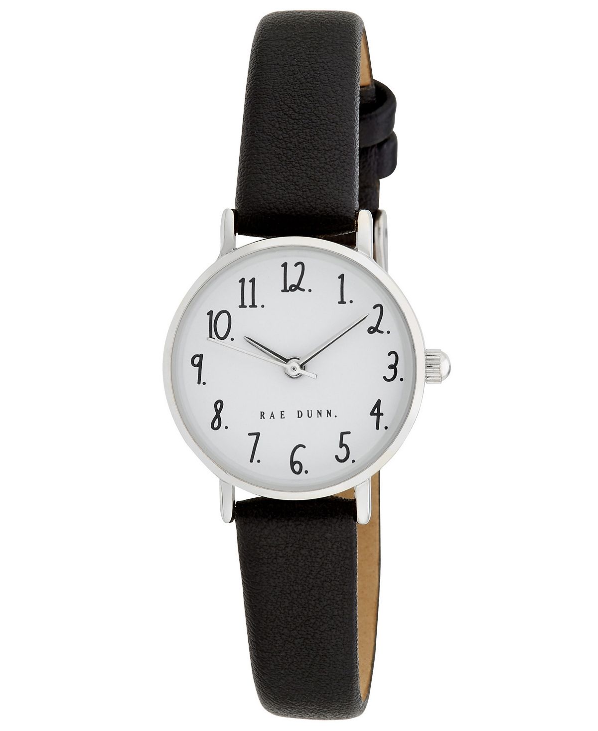 Женские часы Megan с черным полиуретановым ремешком, 26 мм Rae Dunn, черный