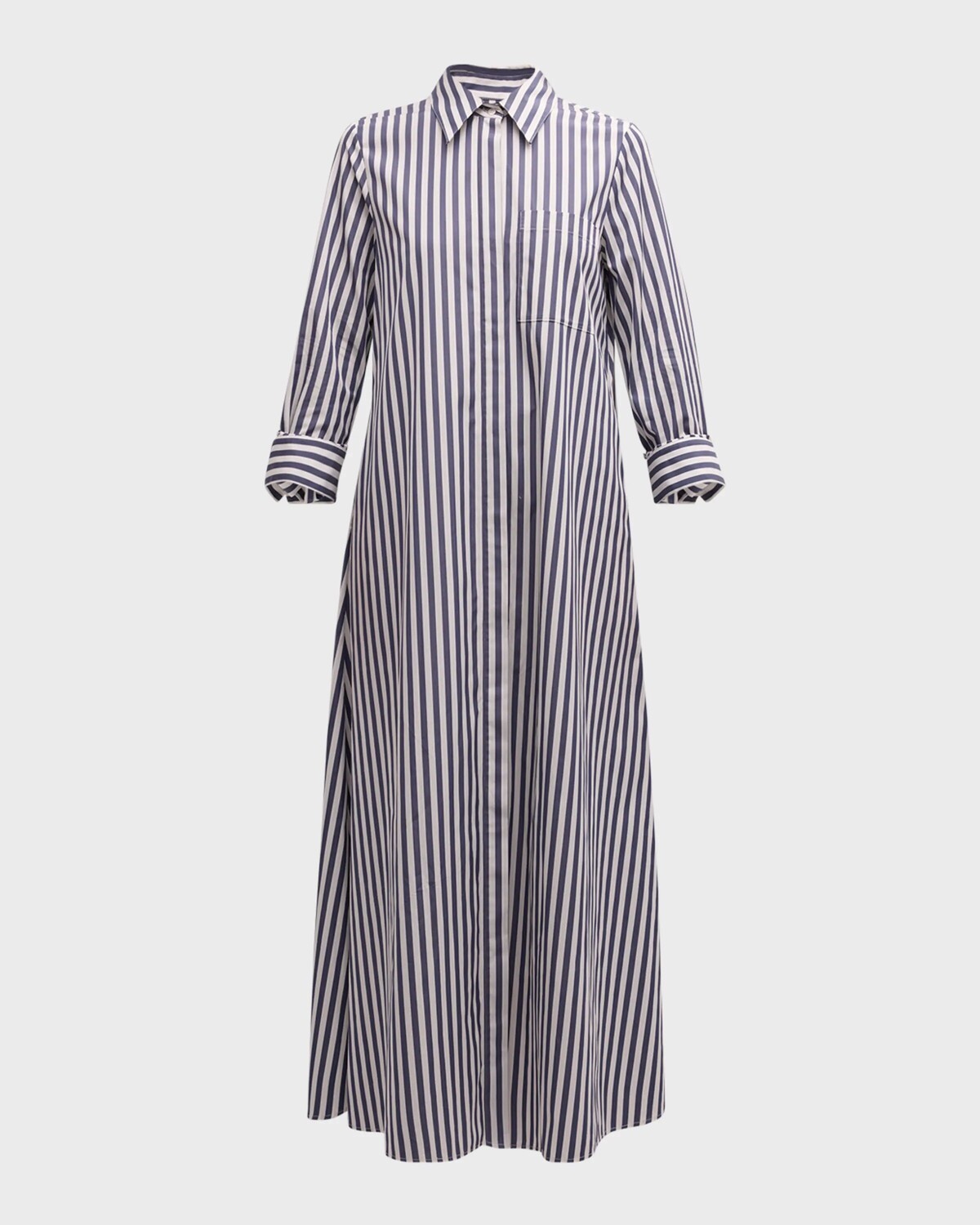 

Полосатое платье Jenny's из хлопкового поплина стрейч Twp, цвет Indigo Off White