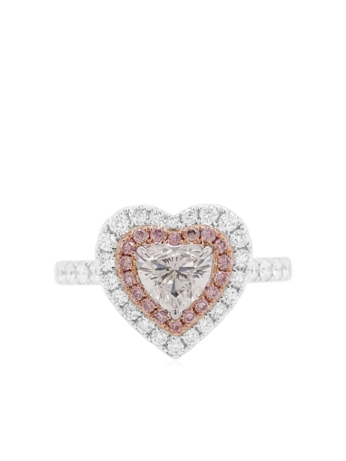 

Кольцо из белого и розового золота с бриллиантами HYT Jewelry, розовый
