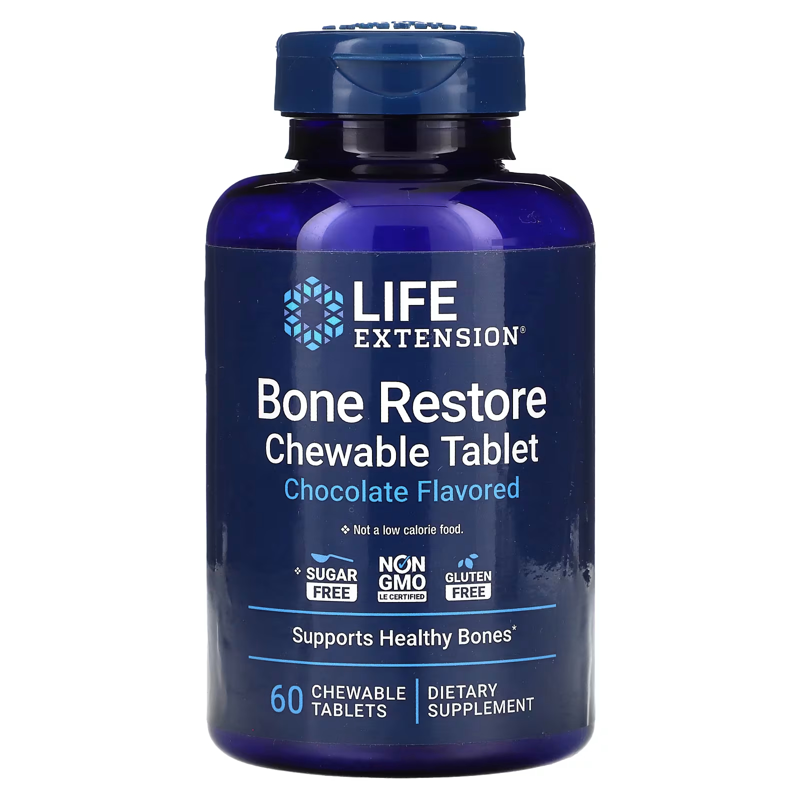 Пищевая добавка Life Extension Bone Restore шоколад, 60 жевательных таблеток пищевая добавка life extension cognitex elite 60 вегетарианских таблеток
