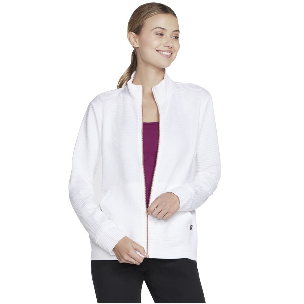 

Толстовка Skechers Go Walk Everywhere Full Zip, белый